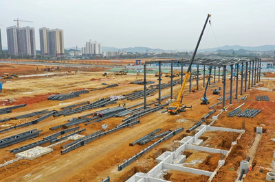 火熱推進！走進柳工國際智能工業(yè)園重大項目建設(shè)現(xiàn)場